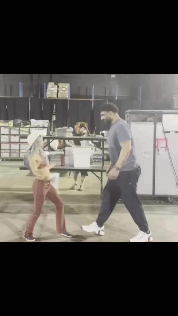 Mercedes practicing some Indian Dancing 