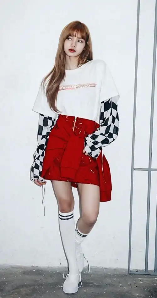 Red skirt