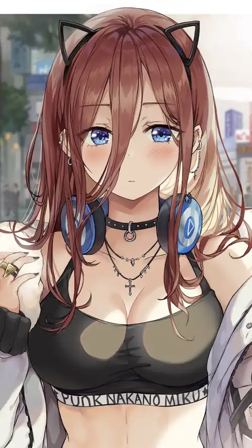 "Punk Rocker" Miku Nakano💋🤘[The Quintessential Quintuplets] (2250x4000)