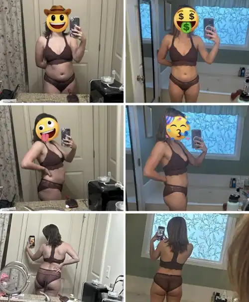 15 pounds down in 1 year! 135 -> 120 (5’3)