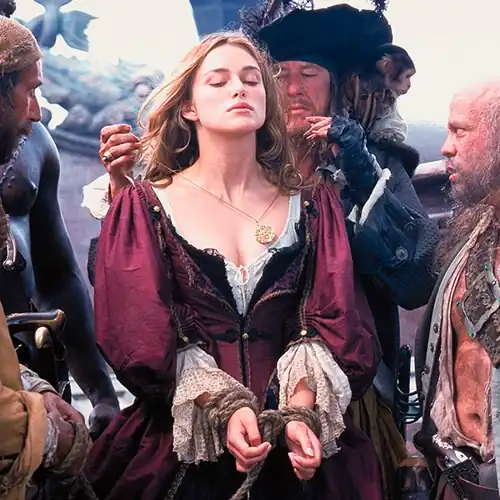 I would have loved being a member of the pirate crew taking Keira Knightley. I'd make her sing pirate songs whilst subjecting her to hardcore blowbangs and gangbangs.