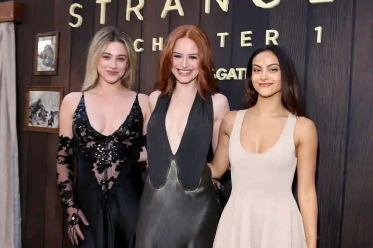 Lili Reinhart, Madelaine Petsch, and Camila Mendes. The perfect trio to fulfill all of your sexual desires and fantasies. Get them in a room full of horny men and women to fuck their brains out.