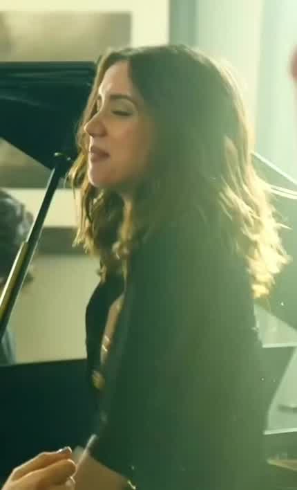 Ana's reaction when there's yet another nude scene in the new film script