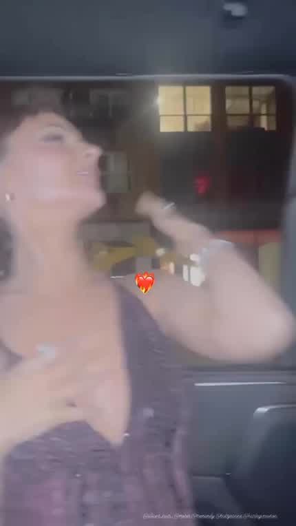 Having fun in the car after the MET Gala 2023