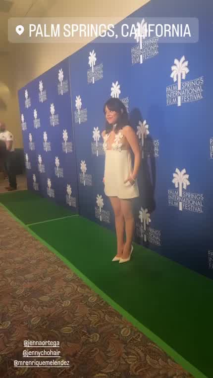 Jenna at the Miller's Girl premiere