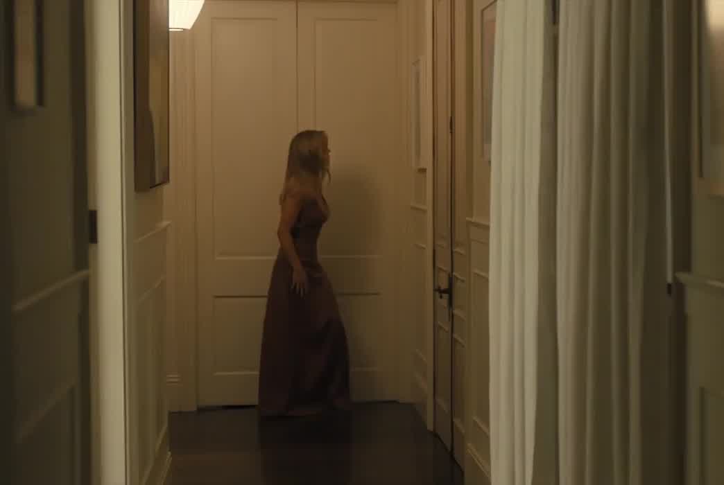 Brown dress scene from 'Anyone but You'