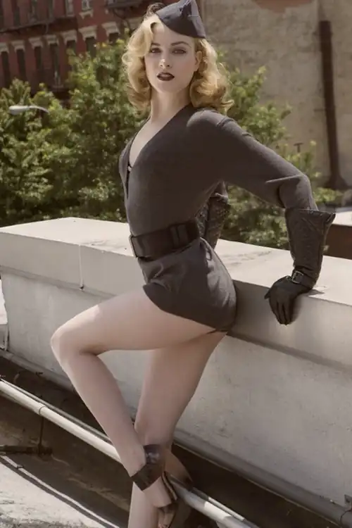 Leggy in Uniform