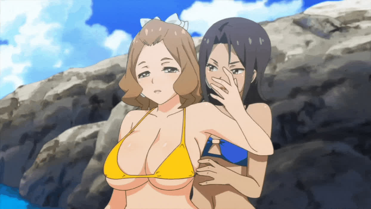 [Valkyrie Drive] Lesbian Boob Grab