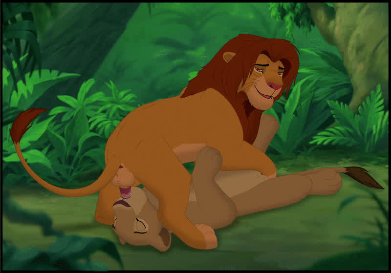 Simba giving Nala the D