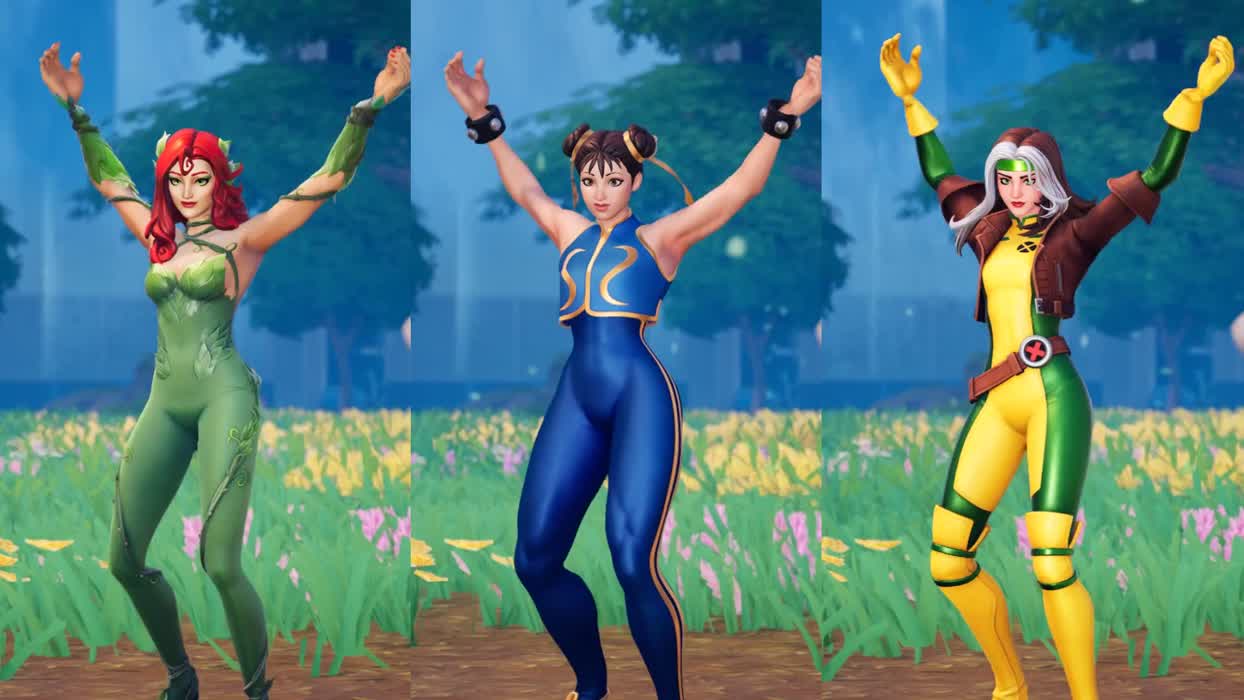 You can now make your ladies do the Phut Hon dance in [Fortnite] via creative mode! (Poison Ivy/Chun-Li/Rogue)