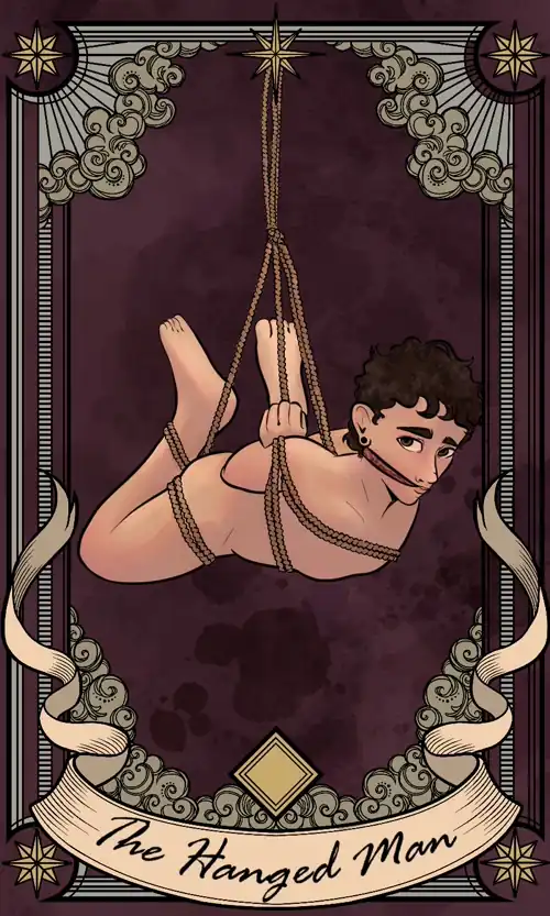the beginnings of my kinky tarot card set! (Art by u/smut-dumpster)