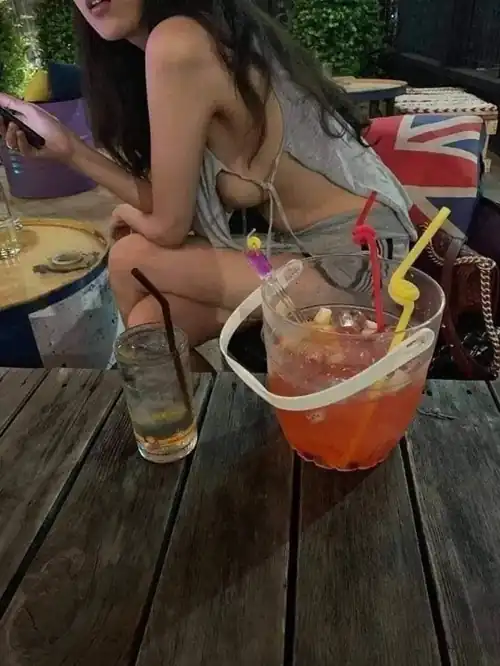 Drinks and a slip