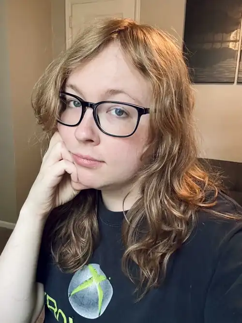 no makeup, one year HRT 🫣