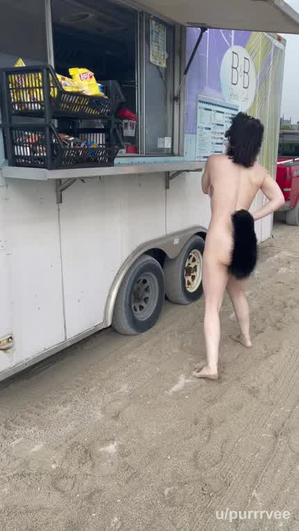 Ordering a drink with my tail in