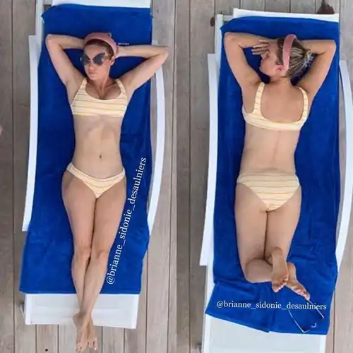 Brie and her boobs & booty in birdseye view 