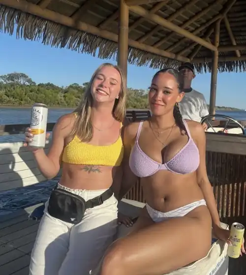 Fun on a boat 