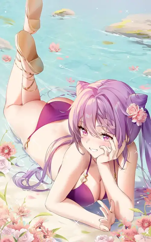 Keqing chilling 
