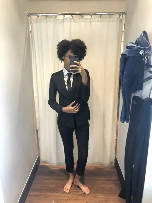 Once I tried it on to know how it feels to be in a suit 😅