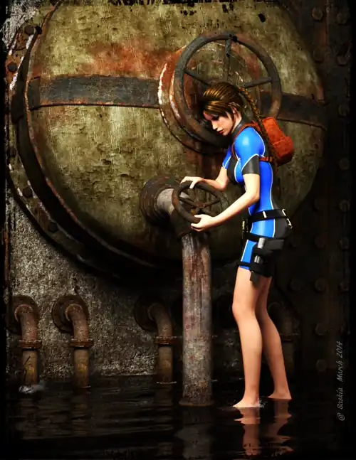 Lara aboard the Maria Doria | fan render by RenderSas