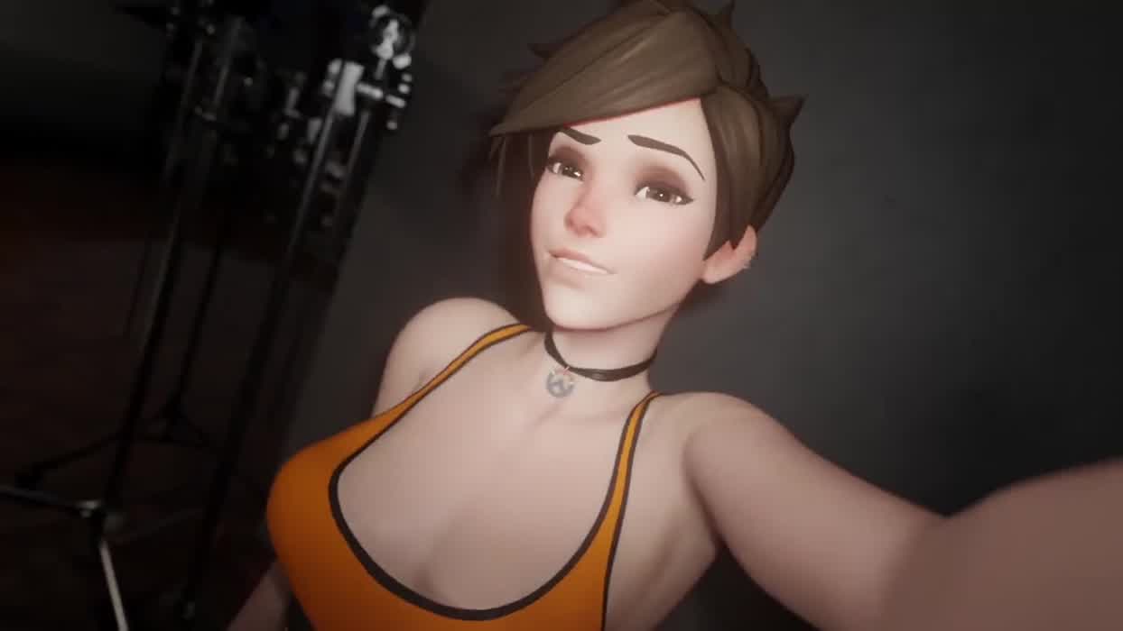 Tracer tests her fleshlight on Widowmaker (doublenyl)