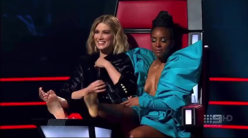 Delta Goodrem and Kelly Rowland