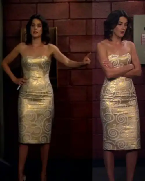 Cobie aka Robin in golden dress (HIMYM)