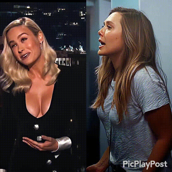 Choose you favourite lady from the mcu. Brie larson / Elizabeth olsen