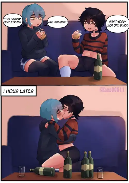 It was the alcohol, they aren’t gay! 
