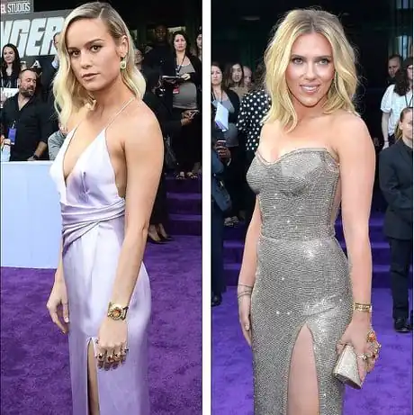 Brie Larson and Scarlett Johansson 