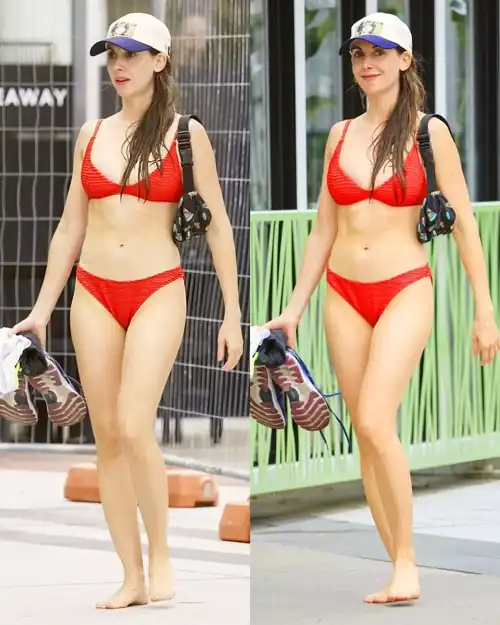 Red hot in a red bikini in Australia (2023)
