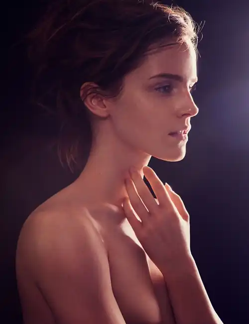 A thoughtful Emma Watson.