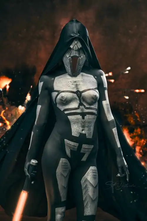My attempt at a Sith Acolyte from Star Wars Knights of The Old Republic. I did 3D print the mask for this as well, which is a new first for me.