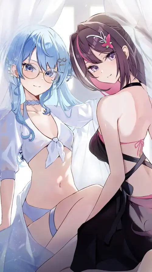 Hoshimachi Suisei & Diva AZKi [Hololive] (1153x2050)
