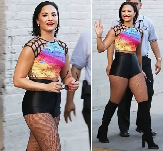 More shots of her thunder thighs.