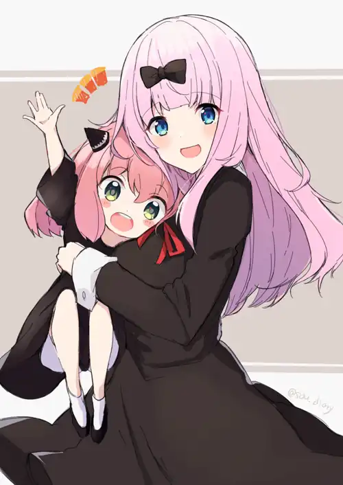 Chika and Anya Forger (By そう)