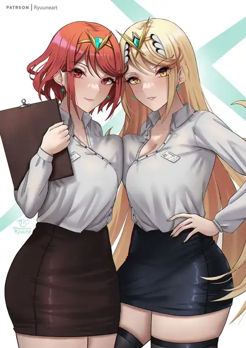 Office Lady Mythra & Pyra 