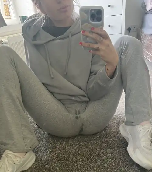 I probably shouldn’t go commando in grey pants…