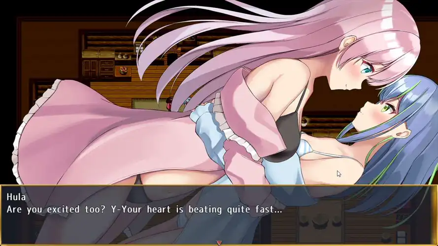 Found this title [Senpai and the Mysterious Island], a yuri RPG game that is releasing soon!