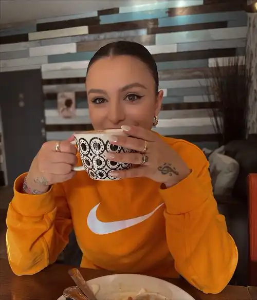 Cher Having Some Tea