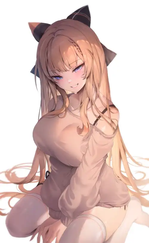 Sweater & Thigh-Highs [Artist's Original]