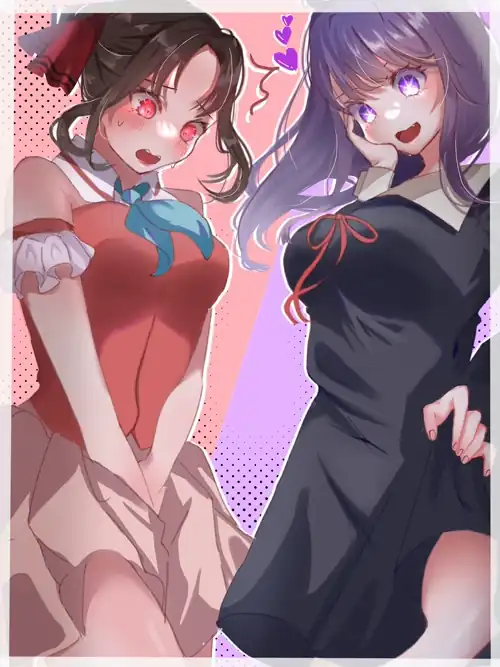 Kaguya and Hoshino Ai swap clothes (@happa_sann)