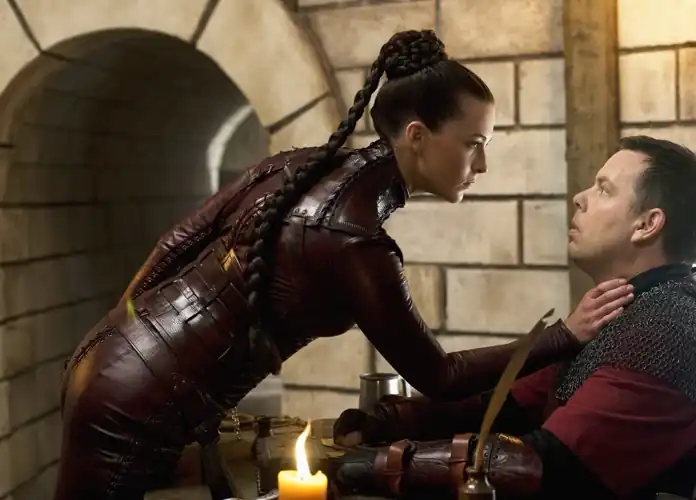 Threatening in Leather Armour
