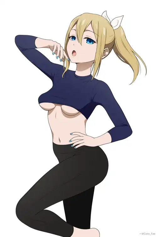Ai Hayasaka Showing Underboob With Her Croptop 