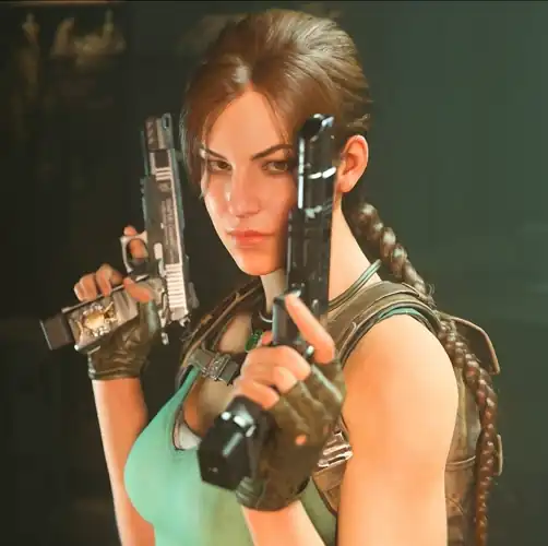 First full look at Lara from the upcoming Call of Duty crossover!