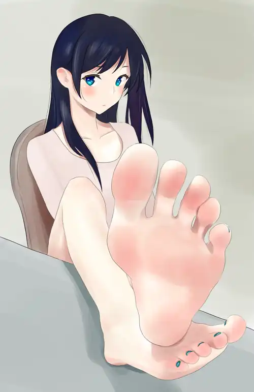 Your girlfriend found out you have a thing for feet