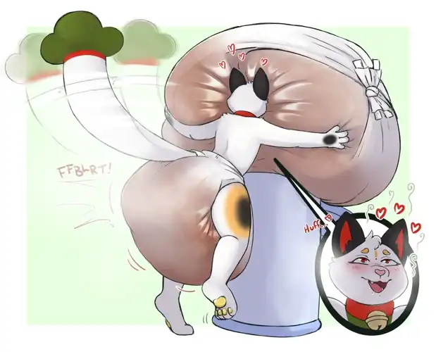 Hugging a big stinky diaper sounds fun (By cutiebabybunny_)