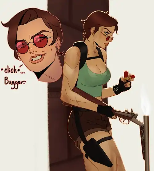 [Fan Art] Short-haired Miss Croft (art by me)