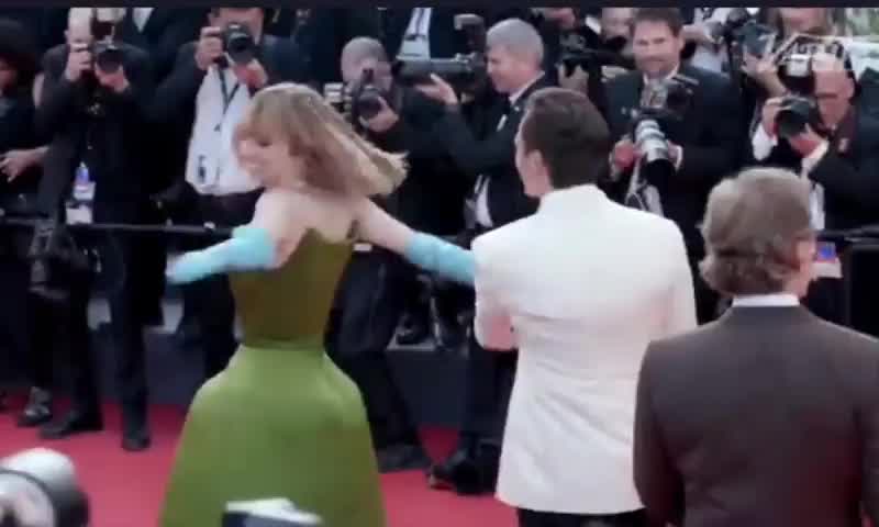 Dancing with Rupert Friend at Cannes - 5/23/23
