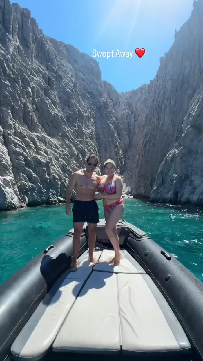 Kelly and her husband on holiday 01/08/24