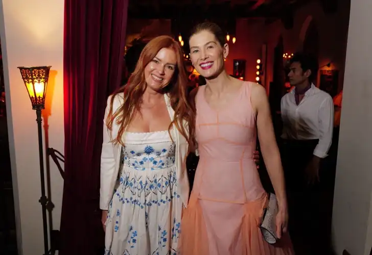 With Isla Fisher at The Golden Eve Party held | January 6, 2024